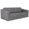 VENTE-UNIQUE Canapé 4 places convertible express en tissu texturé gris...