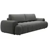 Canapé 4 places convertible en tissu gris FRIDORA