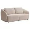 Canapé 2 places en tissu chenille beige LIRUNO