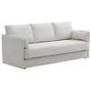 Canapé 3 places convertible en tissu beige GRECCO