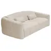 VENTE-UNIQUE Canapé 4 places convertible express en tissu bouclette be...