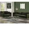 Grand lampadaire arc - Métal et marbre - H. 180 cm - Argenté - OMBRAGE