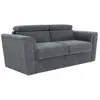 VENTE-UNIQUE Canapé 3 places convertible express en tissu texturé gris...