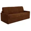 VENTE-UNIQUE Canapé 2 places convertible express en tissu terracotta -...