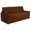VENTE-UNIQUE Canapé 2 places convertible express en tissu terracotta -...