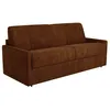 VENTE-UNIQUE Canapé 3 places convertible express en tissu terracotta -...