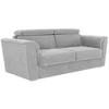 VENTE-UNIQUE Canapé 4 places convertible express en tissu texturé gris...
