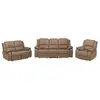 VENTE-UNIQUE Canapé relax en microfibre HERNANI - Taupe - 3+2+1 places