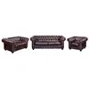 VENTE-UNIQUE Canapés chesterfield 3 places 2 places et un fauteuil BRE...