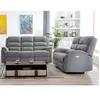 VENTE-UNIQUE Canapé 3+2 places relax électrique en tissu NEVERS - Anthracite