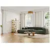VENTE-UNIQUE Grand canapé dangle gauche en tissu chiné vert POGNI de Maison Céphy
