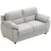 VENTE-UNIQUE Canapé 2 places en tissu beige MANOA