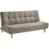 VENTE-UNIQUE Canapé 3 places convertible clic clac en tissu taupe ESTEBAN