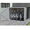 VENTE-UNIQUE Abri à vélo métal en acier galvanisé gris anthracite 4 m² pour 4 vélos - NIKI