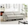 VENTE-UNIQUE Canapé 3 places relax électrique en tissu beige MACARI