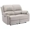 VENTE-UNIQUE Canapé 2 places relax en microfibre gris clair BRODY