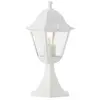 Borne extérieure nissie blanc Brilliant Métal/verre - IP44 - 1xE27 60W