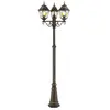 Lampadaire extérieur janel Brilliant noir doré - métal/verre - 3x60W -...