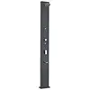 Douche solaire droite alu noir 28 l avec rince-pieds et brumisateur