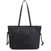 Sac porté épaule HEXAGONA - Solange - Noir - Cuir - Dimensions 40x30x1...