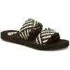 Roxy Sandales Porto Slide II pour femme, Noir/blanc, 40 EU