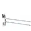 Porte-serviette Hestia Odyssea - 2 barres mobiles - Laiton et inox - C...