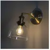 KOSILUM Applique vintage en verre et laiton - Flavia