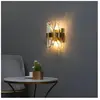 KOSILUM Applique murale luxe en cristal et métal doré - Ivanna