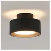 KOSILUM Plafonnier spot noir IP20 15 cm - Prins