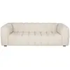 Maisons du Monde Fauteuil 3 places en tissu bouclé écru