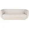 Maisons du Monde Beige geweven 3/4-zitsbank
