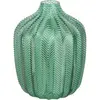 Maisons du Monde Groen getinte glazen vaas H18