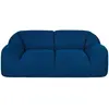 Maisons du Monde Canapé 2 places en tissu mailles 3D coloris bleu