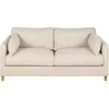Maisons du Monde Convertible bank 3/4 zitplaatsen in beige geweven stof, matras 14 cm