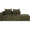 Maisons du Monde 2-3 zits bank van groene corduroy velours