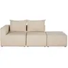 Maisons du Monde Canapé 2/3 places en velours côtelé beige