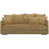 Maisons du Monde Canapé 4 places en textile flammé ocre