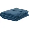 Maisons du Monde Zachte deken van gerecycled polyester blauw 150x230