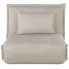 Maisons du Monde Beige éénzitsslaapbank met kliksysteem