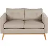 Maisons du Monde Zetel in Scandinavische stijl met 2 zitplaatsen, beige