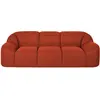 Maisons du Monde Canapé 3 places en tissu mailles 3D coloris rouille