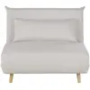 Maisons du Monde Beige éénzitsslaapbankje met kliksysteem