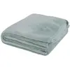 Maisons du Monde Zachte fleece deken van gerecycled polyester in celadonblauw 150x230