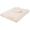 Maisons du Monde Plaid nid d'abeille en coton écru 160x210