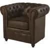Maisons du Monde Bruine suèdine gestoffeerde fauteuil