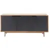 Maisons du Monde Massief mango-houten en metalen 3 deuren dressoir