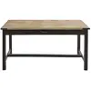 Maisons du Monde Eettafel van mangohout en metaal voor 6/8 personen L160