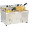 2x8l 6500w elektrische friteuse met aftapkraan - casselin - cfev82