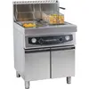 Friteuse gaz avec soubassement 2 x 17 litres - Casselin