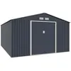 ARCHER Metalen tuinhuis 15,16 m² - Inclusief verankeringsset - Antracietgrijs